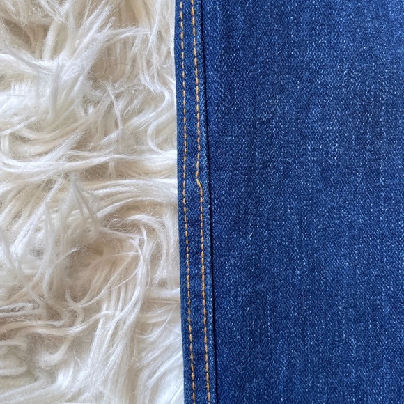 Vintage 1980s dark denim high rise straight leg pants - Picture 14 of 16